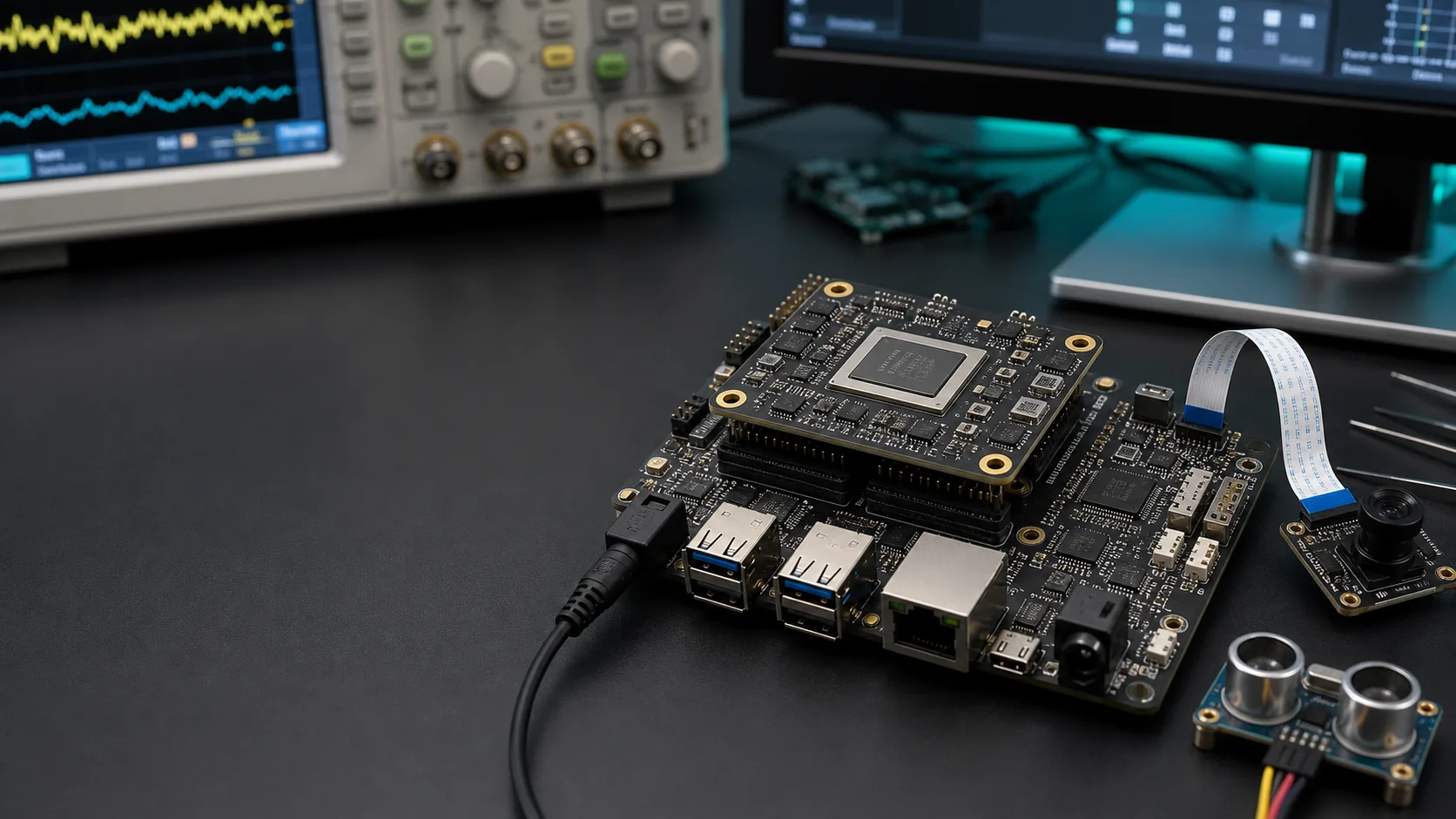 FPGA education and lecture product with development board lab setup